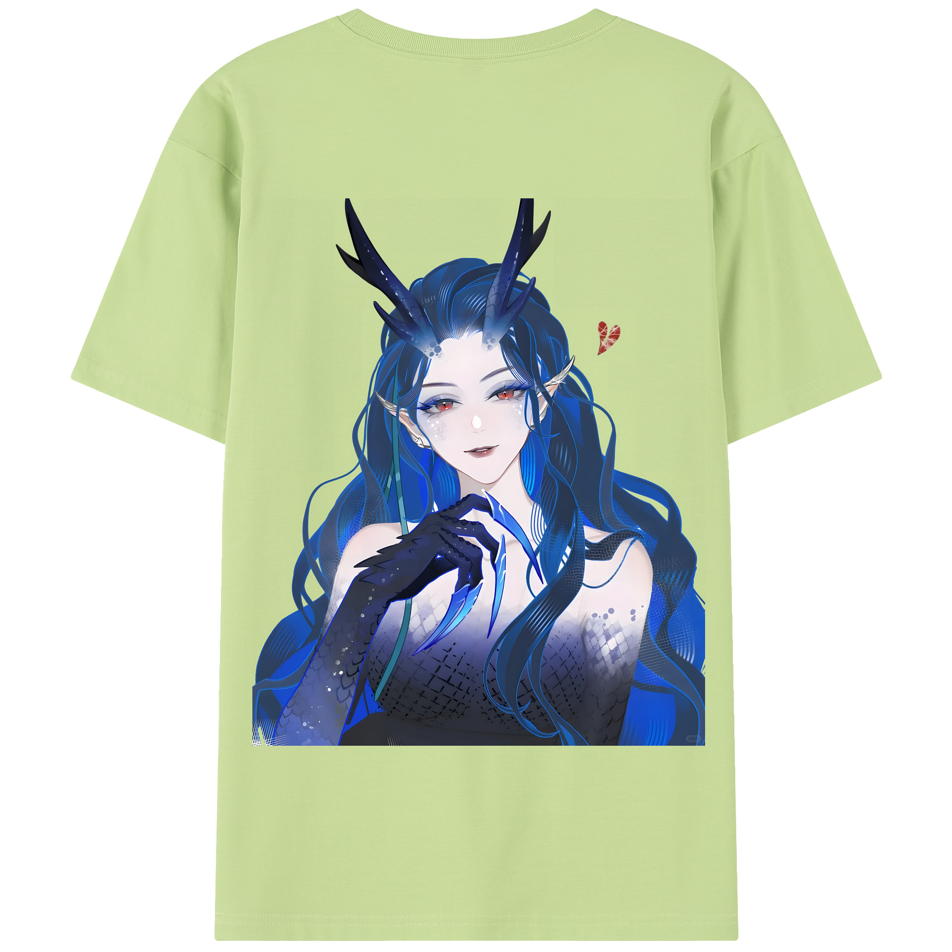 （画像用） Ne Zha 2 ナタ 魔童の大暴れ 綿100％半袖Tシャツ（背面プリント）